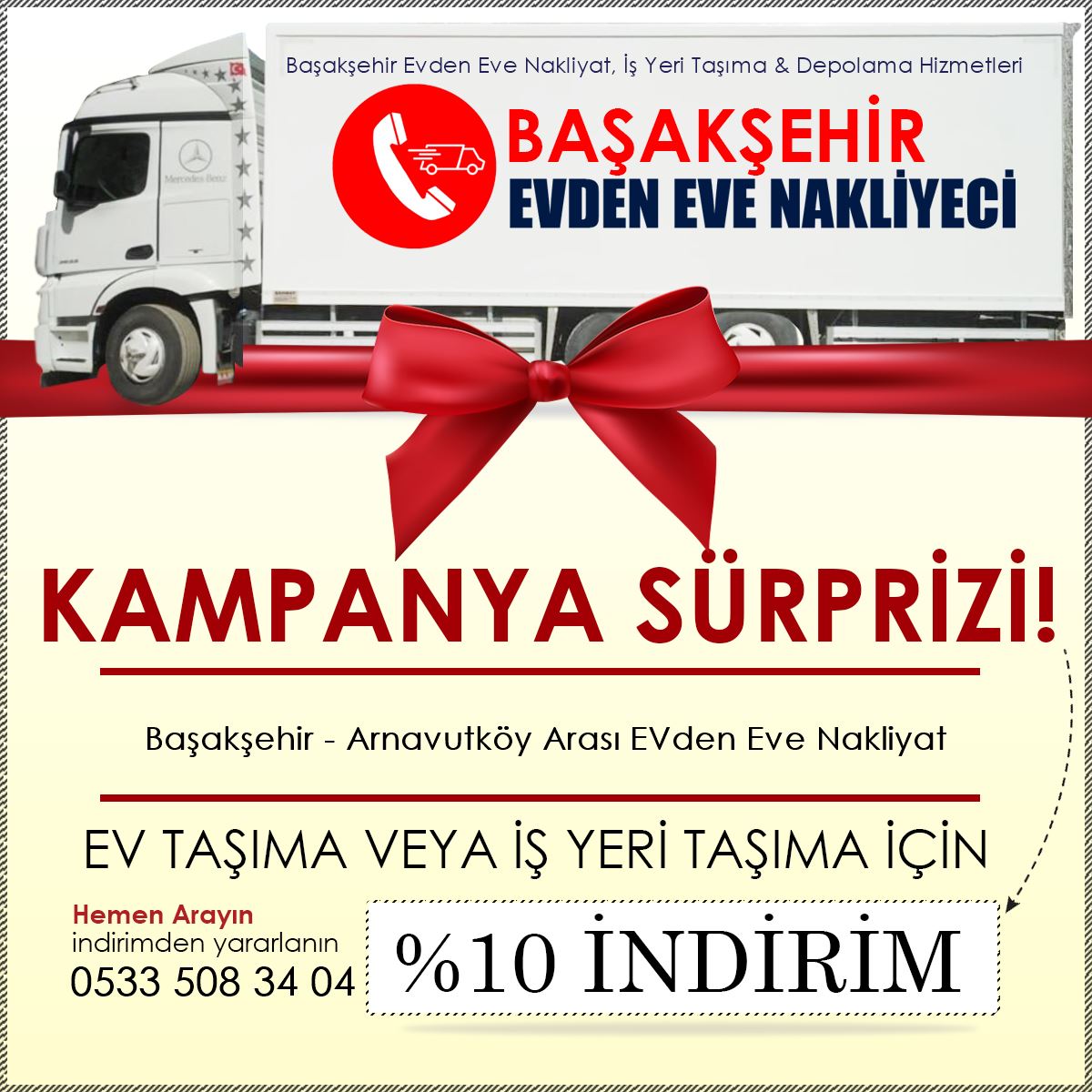 Başakşehir - Arnavutköy Arası EVden Eve Nakliyat