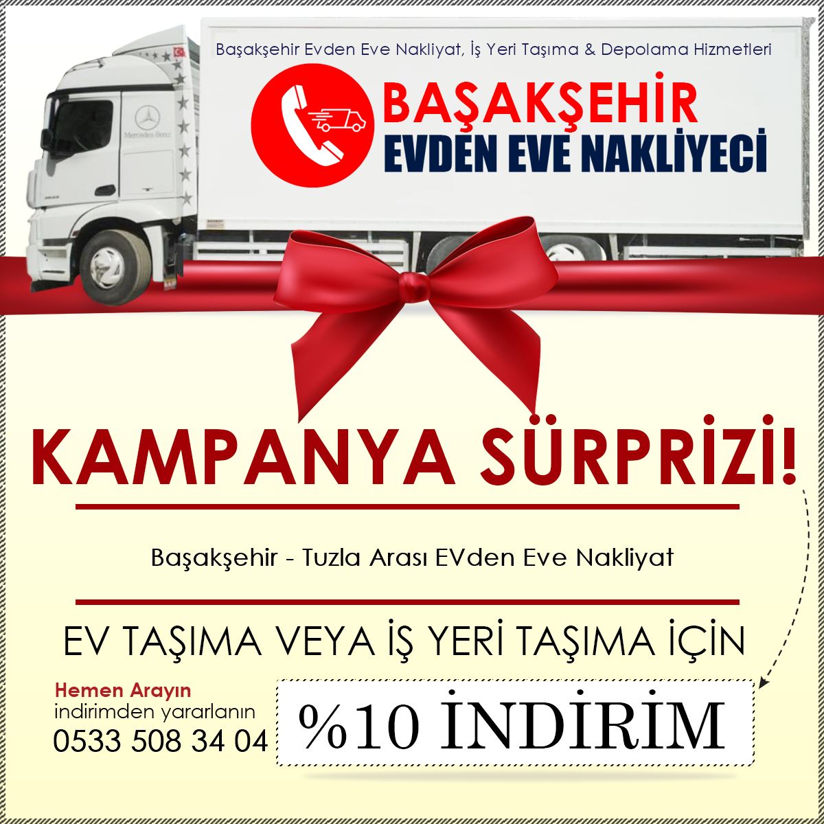 Başakşehir - Tuzla Arası EVden Eve Nakliyat